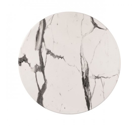 ΕΠΙΦΑΝΕΙΑ ΤΡΑΠΕΖΙΟΥ Φ70Χ2.5εκ. WERZALIT MARBLE WHITE-GREY 5657 HM5228.11