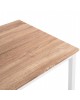 ΤΡΑΠΕΖΙ ΤΡΑΠΕΖΑΡΙΑΣ PANYA HM8332.02, 110X70Χ76, SONOMA, ΛΕΥΚΑ ΠΟΔΙΑ