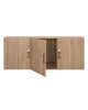 ΠΑΤΑΡΙ 3ΦΥΛΛΗΣ ΝΤΟΥΛΑΠΑΣ CARLY HM385.02 ΣΕ ΧΡΩΜΑ SONAMA 150X55Χ60Υεκ. 3φυλλη