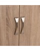 ΠΑΤΑΡΙ 3ΦΥΛΛΗΣ ΝΤΟΥΛΑΠΑΣ CARLY HM385.02 ΣΕ ΧΡΩΜΑ SONAMA 150X55Χ60Υεκ. 3φυλλη