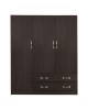 ΝΤΟΥΛΑΠΑ 3ΦΥΛΛΗ CARLY HM384.01 ΜΕ ΔΥΟ ΣΥΡΤΑΡΙΑ ZEBRANO 150X55Χ180Υεκ. 3φυλλη