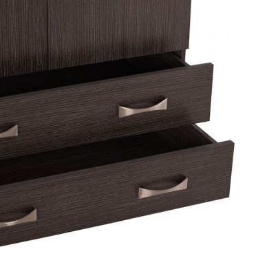 ΝΤΟΥΛΑΠΑ 3ΦΥΛΛΗ CARLY HM384.01 ΜΕ ΔΥΟ ΣΥΡΤΑΡΙΑ ZEBRANO 150X55Χ180Υεκ. 3φυλλη