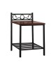 ΚΟΜΟΔΙΝΟ SUZIE HM388 ΑΠΟ ΜΕΤΑΛΛΟ ΚΑΙ ΞΥΛΟ 45x35x48-61 εκ.