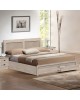 ΚΡΕΒΑΤΙ CAPRI HM399.02 ΜΕ 2 ΣΥΡΤΑΡΙΑ SONOMA 160x200 εκ. Διπλό Υπέρδιπλο