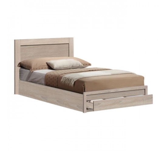ΚΡΕΒΑΤΙ MELANY HM346.02 ΜΕ 1 ΣΥΡΤΑΡΙ SONOMA 90Χ190 εκ. Μονό