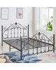 ΚΡΕΒΑΤΙ ΜΕΤΑΛΛΙΚΟ MADEN 150x200 εκ. ΜΑΥΡΟ ΧΡΩΜΑ HM576.01 Διπλό