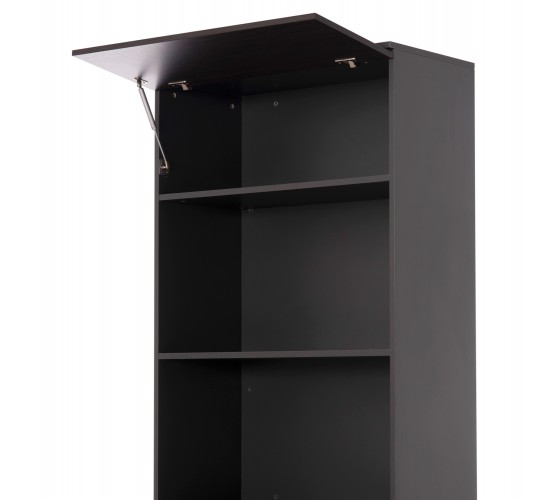 ΒΙΒΛΙΟΘΗΚΗ ΓΡΑΦΕΙΟΥ ΕΠΑΓΓΕΛΜΑΤΙΚΗ ROSEWOOD HM2089 ΜΕΛΑΜΙΝΗ ΓΚΡΙ-WENGE 80Χ40Χ200Υεκ.
