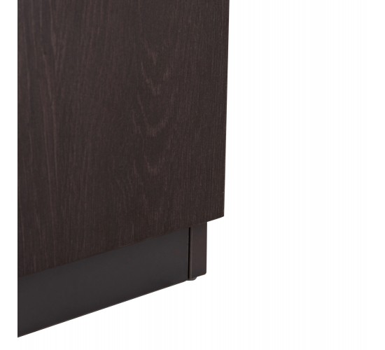 ΒΙΒΛΙΟΘΗΚΗ ΓΡΑΦΕΙΟΥ ΕΠΑΓΓΕΛΜΑΤΙΚΗ ROSEWOOD HM2089 ΜΕΛΑΜΙΝΗ ΓΚΡΙ-WENGE 80Χ40Χ200Υεκ.