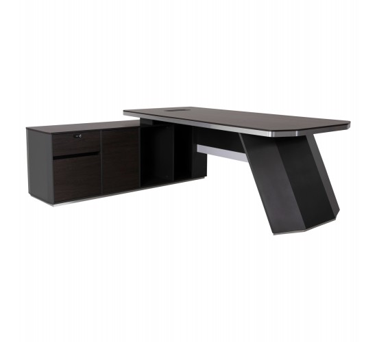 ΓΡΑΦΕΙΟ ΕΠΑΓΓΕΛΜΑΤΙΚΟ ΑΡΙΣΤΕΡΗ ΓΩΝΙΑ ROSEWOOD HM2083L 220X180X76Υεκ.