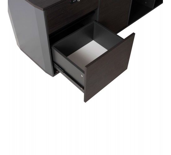 ΓΡΑΦΕΙΟ ΕΠΑΓΓΕΛΜΑΤΙΚΟ ΑΡΙΣΤΕΡΗ ΓΩΝΙΑ ROSEWOOD HM2083L 220X180X76Υεκ.
