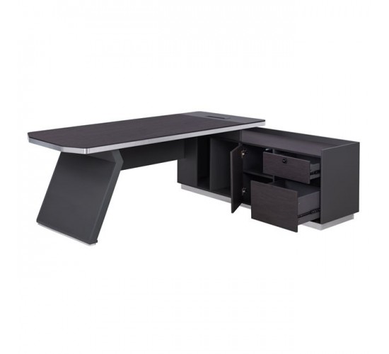 ΓΡΑΦΕΙΟ ΕΠΑΓΓΕΛΜΑΤΙΚΟ ΔΕΞΙΑ ΓΩΝΙΑ ROSEWOOD HM2084R 220X180X76Υ εκ.