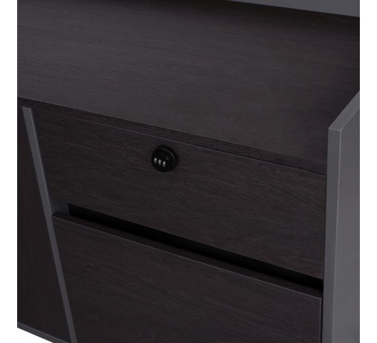 ΓΡΑΦΕΙΟ ΕΠΑΓΓΕΛΜΑΤΙΚΟ ΔΕΞΙΑ ΓΩΝΙΑ ROSEWOOD HM2084R 220X180X76Υ εκ.