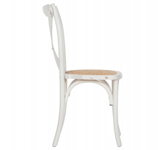 ΚΑΡΕΚΛΑ OWEN ΣΤΟΙΒΑΖΟΜΕΝΗ ΞΥΛΙΝΗ ΑΠΟ ΟΞΙΑ WHITE WASH ΧΡΩΜΑ ΜΕ ΧΙΑΣΤΙ ΠΛΑΤΗ HM8575.04 45x55,5x90 cm