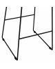 ΣΚΑΜΠΟ ΜΕΤΑΛΛΙΚΟ ALLEGRA HM5641 ΜΕ WICKER ΣΕ ΜΠΕΖ ΑΠΟΧΡΩΣΗ 49x50x76 εκ.