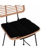 ΣΚΑΜΠΟ ΜΕΣΑΙΟΥ ΥΨΟΥΣ ALLEGRA HM5644 ΜΕΤΑΛΛΙΚΟ ΜΕ WICKER ΣΕ ΜΠΕΖ ΑΠΟΧΡΩΣΗ 55x56x107 εκ.