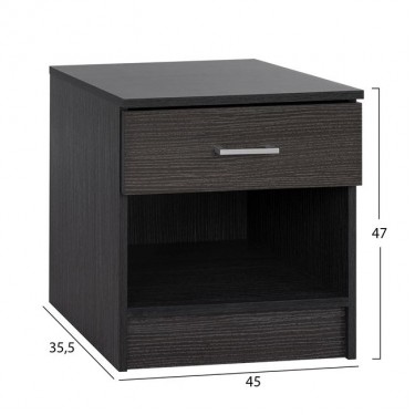 ΚΟΜΟΔΙΝΟ ΜΕ 1 ΣΥΡΤΑΡΙ LANEY ZEBRANO 45x35,5x47Υ εκ. HM2345.02