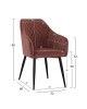 ΠΟΛΥΘΡΟΝΑΚΙ CHARLES HM8522.02 ΜΕ ΒΕΛΟΥΔΟ ΣΑΠΙΟ ΜΗΛΟ 52x60x89Υ εκ.