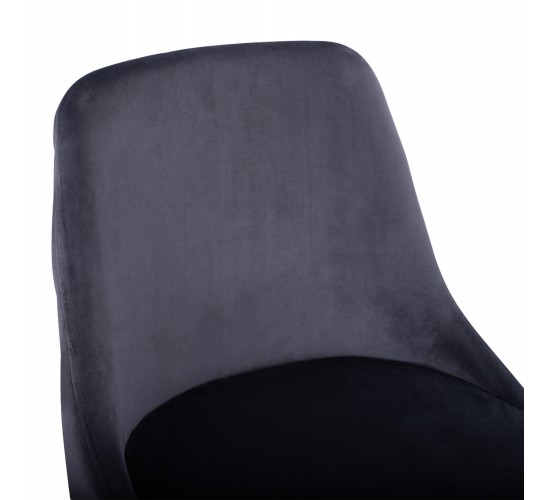 ΣΚΑΜΠΟ ΜΠΑΡ SERENITY HM8519.01 ΑΠΟ ΒΕΛΟΥΔΟ ΓΚΡΙ ΜΕ ΜΕΤΑΛΛΙΚΟ ΣΚΕΛΕΤΟ 51Χ57Χ110Υ εκ.