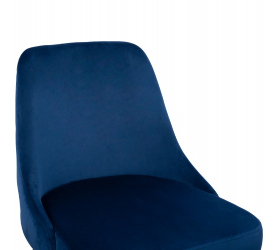 ΚΑΡΕΚΛΑ SERENITY HM8527.08 ΑΠΟ ΒΕΛΟΥΔΟ ΜΠΛΕ ΜΕ ΜΕΤΑΛΛΙΚΟ ΣΚΕΛΕΤΟ 51Χ58Χ83Υ εκ.