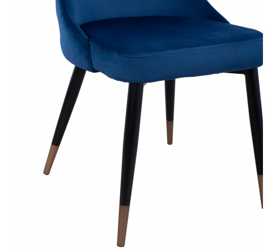 ΚΑΡΕΚΛΑ SERENITY HM8527.08 ΑΠΟ ΒΕΛΟΥΔΟ ΜΠΛΕ ΜΕ ΜΕΤΑΛΛΙΚΟ ΣΚΕΛΕΤΟ 51Χ58Χ83Υ εκ.