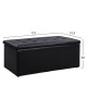 ΣΚΑΜΠΟ PU ΜΕ ΑΠΟΘΗΚΕΥΤΙΚΟ ΧΩΡΟ TRISCUBE ΜΑΥΡΟ HM223.01 121x51.5x50Υ εκ.
