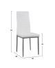 ΚΑΡΕΚΛΑ ΜΕΤΑΛΛΙΚΗ LADY HM0037.11 ΛΕΥΚΟ PU ΜΕΤΑΛΛΙΚΟ ΣΚΕΛΕΤΟ K/D 40x48x95Y εκ.