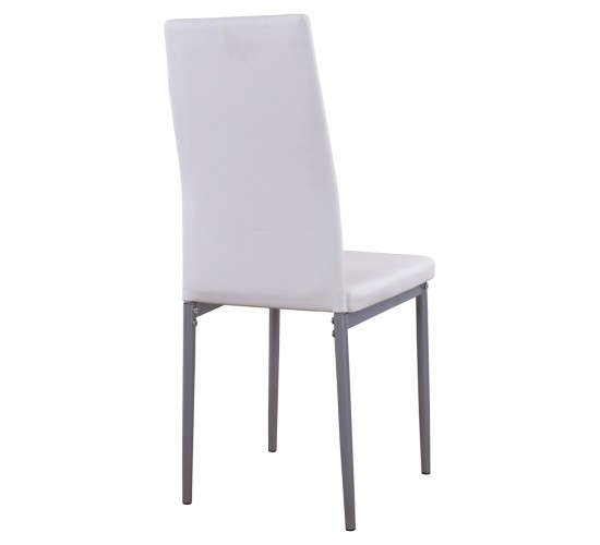 ΚΑΡΕΚΛΑ ΜΕΤΑΛΛΙΚΗ LADY HM0037.11 ΛΕΥΚΟ PU ΜΕΤΑΛΛΙΚΟ ΣΚΕΛΕΤΟ K/D 40x48x95Y εκ.