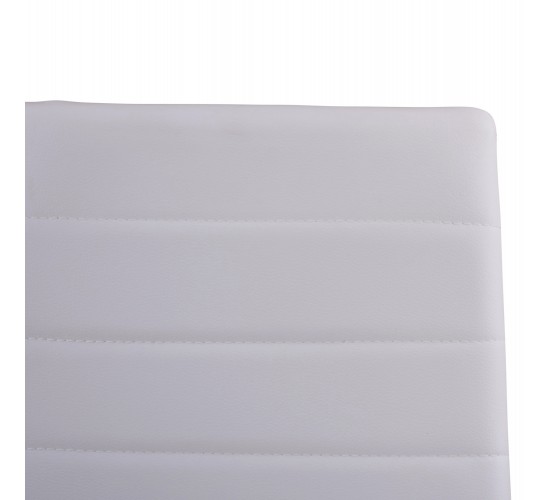 ΚΑΡΕΚΛΑ ΜΕΤΑΛΛΙΚΗ LADY HM0037.11 ΛΕΥΚΟ PU ΜΕΤΑΛΛΙΚΟ ΣΚΕΛΕΤΟ K/D 40x48x95Y εκ.