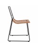 ΚΑΡΕΚΛΑ ΜΕΤΑΛΛΙΚΗ ALLEGRA HM5694 ΜΕ WICKER ΜΠΕΖ 51x54x83Υ εκ.