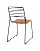 ΚΑΡΕΚΛΑ ΜΕΤΑΛΛΙΚΗ ALLEGRA HM5694 ΜΕ WICKER ΜΠΕΖ 51x54x83Υ εκ.