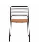 ΚΑΡΕΚΛΑ ΜΕΤΑΛΛΙΚΗ ALLEGRA HM5694 ΜΕ WICKER ΜΠΕΖ 51x54x83Υ εκ.