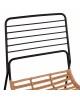 ΚΑΡΕΚΛΑ ΜΕΤΑΛΛΙΚΗ ALLEGRA HM5694 ΜΕ WICKER ΜΠΕΖ 51x54x83Υ εκ.