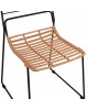 ΚΑΡΕΚΛΑ ΜΕΤΑΛΛΙΚΗ ALLEGRA HM5694 ΜΕ WICKER ΜΠΕΖ 51x54x83Υ εκ.