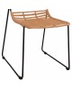 ΚΑΡΕΚΛΑ ΜΕΤΑΛΛΙΚΗ ALLEGRA HM5694 ΜΕ WICKER ΜΠΕΖ 51x54x83Υ εκ.