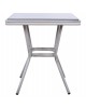 ΤΡΑΠΕΖΙ ΑΛΟΥΜΙΝΙΟΥ HARLOW 70X70X76 BAMBOO LOOK HM5568.01 ΛΕΥΚΗ ΠΑΤΙΝΑ ΜΕ ΓΥΑΛΙ