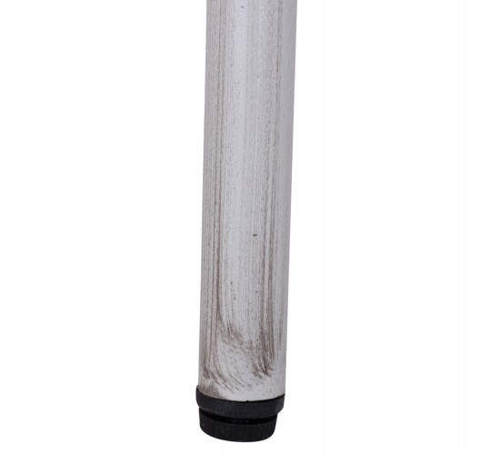 ΤΡΑΠΕΖΙ ΑΛΟΥΜΙΝΙΟΥ HARLOW 70X70X76 BAMBOO LOOK HM5568.01 ΛΕΥΚΗ ΠΑΤΙΝΑ ΜΕ ΓΥΑΛΙ
