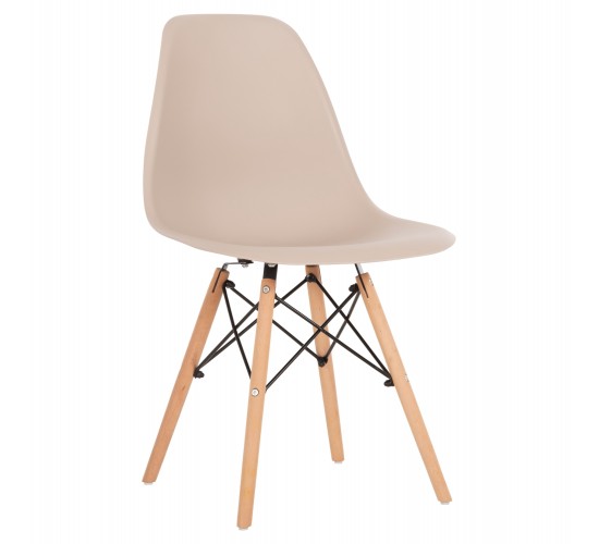 ΚΑΡΕΚΛΑ TWIST HM8460.25 ΜΕ ΞΥΛΙΝΑ ΠΟΔΙΑ ΚΑΙ ΚΑΘΙΣΜΑ PP-ΚΑΠΟΥΤΣΙΝΟ 46x50x82Υεκ.