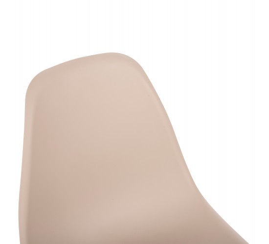 ΚΑΡΕΚΛΑ TWIST HM8460.25 ΜΕ ΞΥΛΙΝΑ ΠΟΔΙΑ ΚΑΙ ΚΑΘΙΣΜΑ PP-ΚΑΠΟΥΤΣΙΝΟ 46x50x82Υεκ.