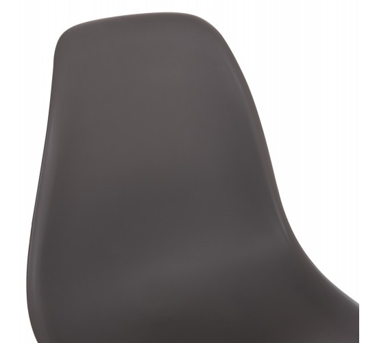 ΚΑΡΕΚΛΑ ΜΕ ΞΥΛΙΝΑ ΠΟΔΙΑ ΚΑΙ ΚΑΘΙΣΜΑ TWIST PP ΓΚΡΙ HM8460.10 46x50x82 εκ.