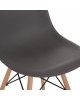 ΚΑΡΕΚΛΑ ΜΕ ΞΥΛΙΝΑ ΠΟΔΙΑ ΚΑΙ ΚΑΘΙΣΜΑ TWIST PP ΓΚΡΙ HM8460.10 46x50x82 εκ.