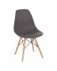 ΚΑΡΕΚΛΑ ΜΕ ΞΥΛΙΝΑ ΠΟΔΙΑ ΚΑΙ ΚΑΘΙΣΜΑ TWIST PP ΓΚΡΙ HM8460.10 46x50x82 εκ.