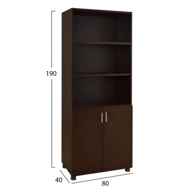 ΒΙΒΛΙΟΘΗΚΗ ΓΡΑΦΕΙΟΥ VANCE ΕΠΑΓΓΕΛΜΑΤΙΚΗ WENGE HM2055.12 80Χ40Χ190Υ εκ.