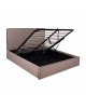 ΚΡΕΒΑΤΙ ALLIE HM584.02 160x200 εκ. ΜΕ ΑΠΟΘΗΚΕΥΤΙΚΟ ΧΩΡΟ ΜΠΕΖ ΥΦΑΣΜΑ Υπέρδιπλο