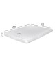 ΣΤΡΩΜΑ ΜΕ FOAM ΧΩΡΙΣ ΕΛΑΤΗΡΙΑ JORDY 90X190 HM374.01  (ROLL PACKING) ΛΕΥΚΟ Μονό