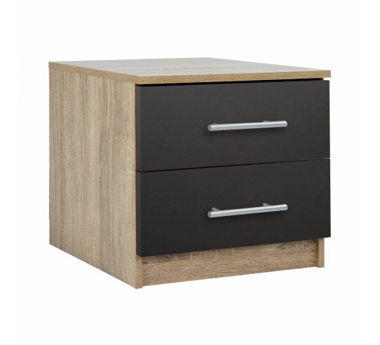 ΚΟΜΟΔΙΝΟ ΜΕΛΑΜΙΝΗΣ CHELSEA HM2220.04 SONAMA-ΓΚΡΙ 48X40X41Υ εκ.