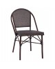 ΚΑΡΕΚΛΑ PRETORIA ΜΕΤΑΛΛΙΚΗ BAMBOO LOOK ΚΑΦΕ HM5718 54x62x89 εκ.