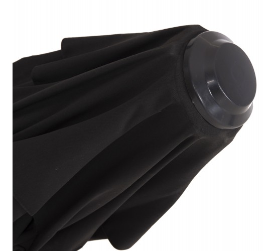ΟΜΠΡΕΛΑ SHADER HM6025.03 ALU ΕΠΑΓΓΕΛΜΑΤΙΚΗ ΚΡΕΜΑΣΤΗ 3X3 360 ΜΟΙΡΩΝ ME ΜΑΥΡΟ ΑΚΡΥΛΙΚΟ ΠΑΝΙ