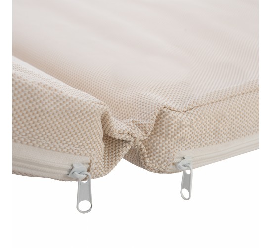 ΜΑΞΙΛΑΡΙ ΞΑΠΛΩΣΤΡΑΣ TEXTILENE 600gr/m2 2X1 SIFNOS ΜΠΕΖ HM11234.60T 196(117 1 78)x58x6εκ.
