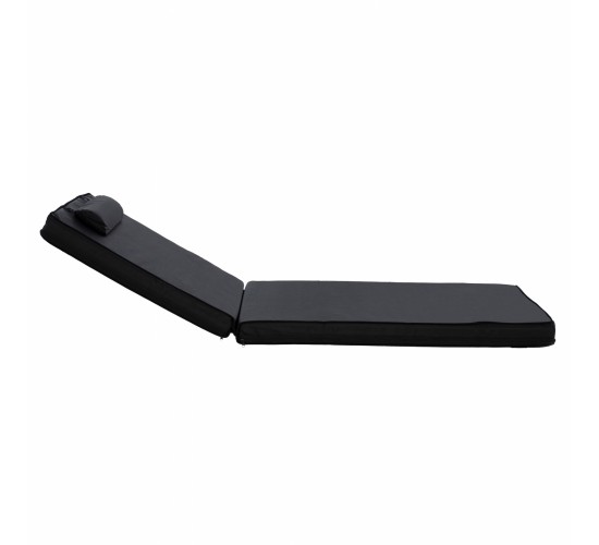 ΜΑΞΙΛΑΡΙ ΞΑΠΛΩΣΤΡΑΣ TEXTILENE 600gr SIFNOS ΜΑΥΡΟ HM11236.05T 196(117 1 78)x58x9εκ.