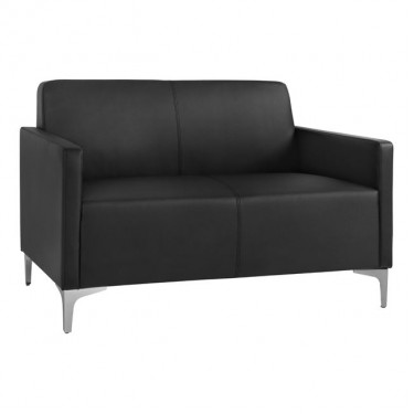 ΚΑΝΑΠΕΣ 2ΘΕΣΙΟΣ NELLIE HM3159.21 ΜΕ ΜΑΥΡΟ PU 113x71x71Υ εκ. 2θέσιος